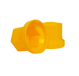 Колпачок на гайку (пластик) 32 мм желтый