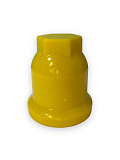 Колпачок на гайку (пластик) 32 мм желтый, высокий