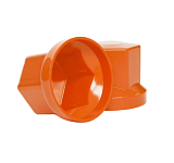 Колпачок на гайку (пластик) 32 мм оранжевый