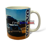 Кружка фарфор с логотипом и рисунком VOLVO