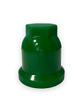Колпачок на гайку (пластик) 32 мм зеленый, высокий