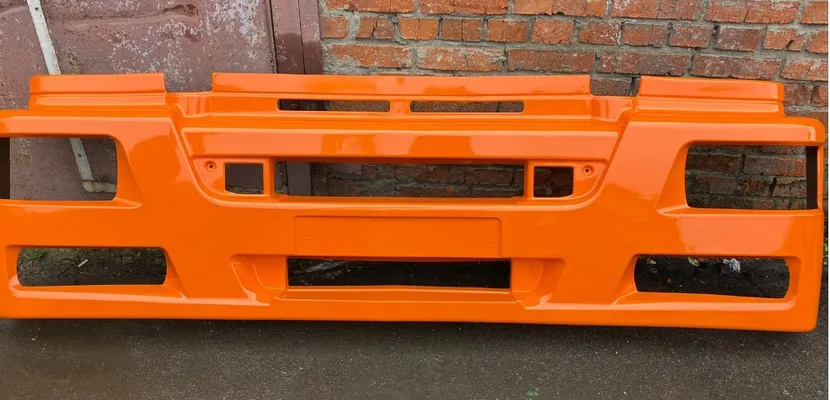 Облицовка буфера КАМАЗ широкая (рестайлинг) (оранжевый) ОАО РИАТ